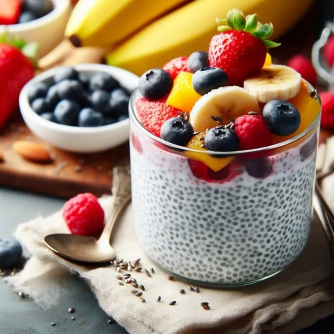Chia Seed Pudding with Fresh Fruit