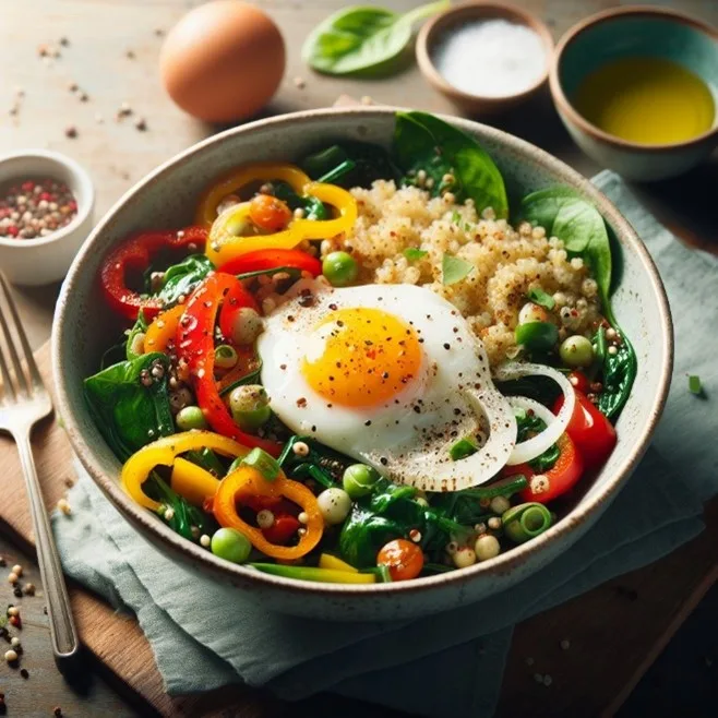 Quinoa and Vegetable Breakfast Bowl